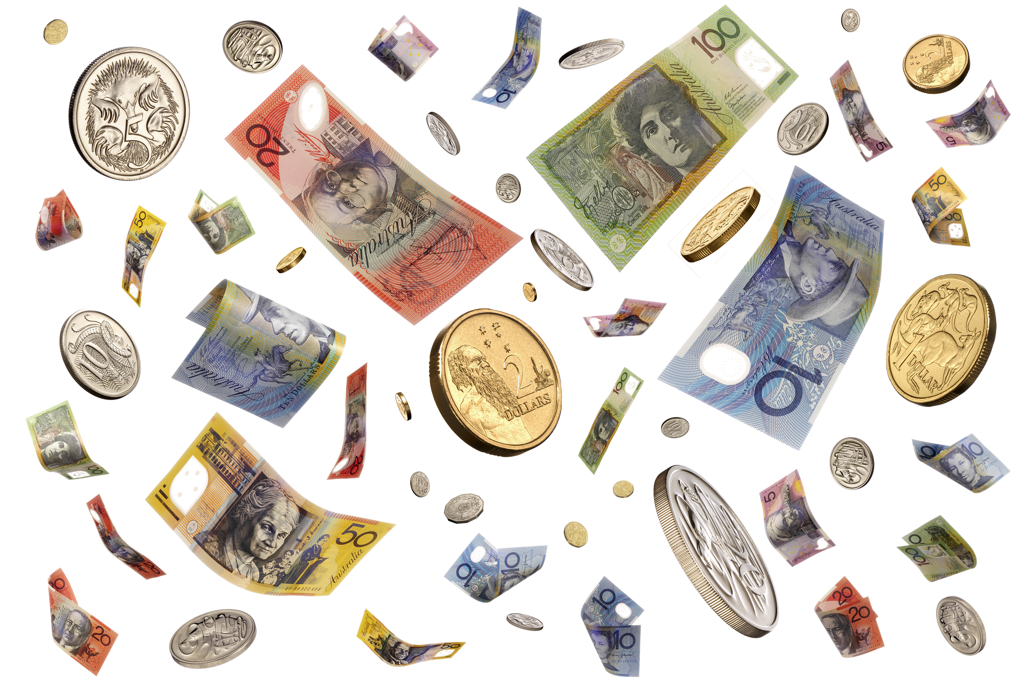 falling raining australian money 6139719