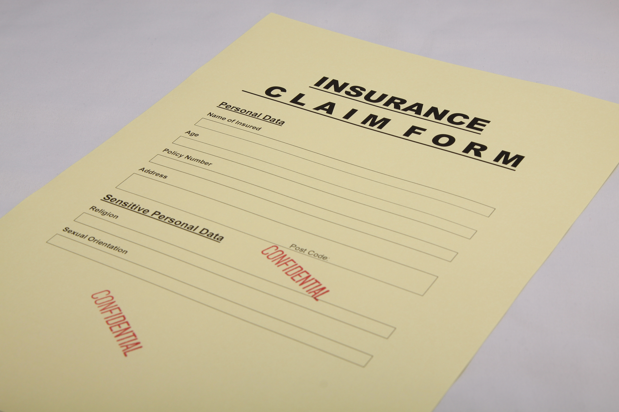 insurance claim form 18957030